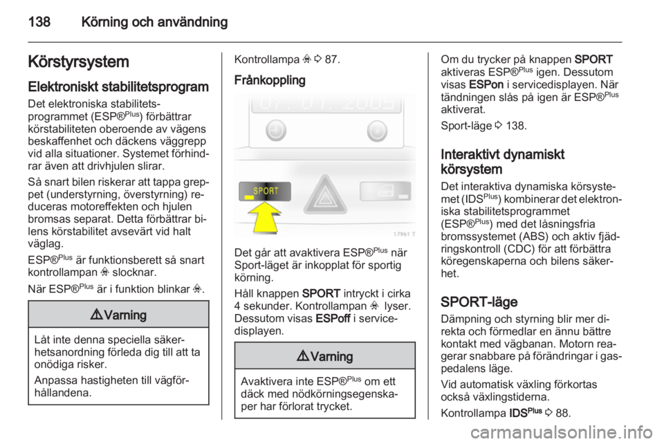 OPEL ZAFIRA 2010  Instruktionsbok 