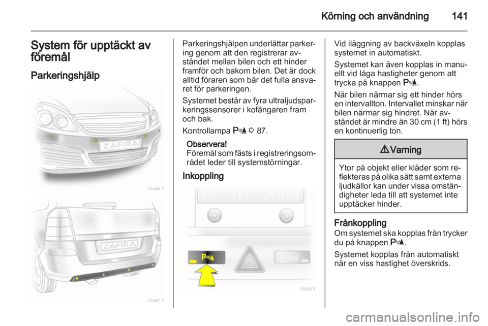 OPEL ZAFIRA 2010  Instruktionsbok 