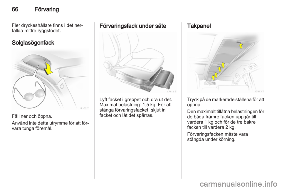 OPEL ZAFIRA 2010  Instruktionsbok 