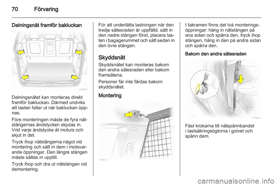 OPEL ZAFIRA 2010  Instruktionsbok 