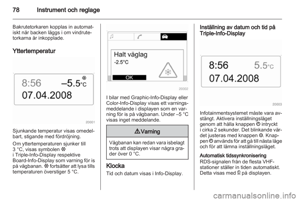 OPEL ZAFIRA 2010  Instruktionsbok 