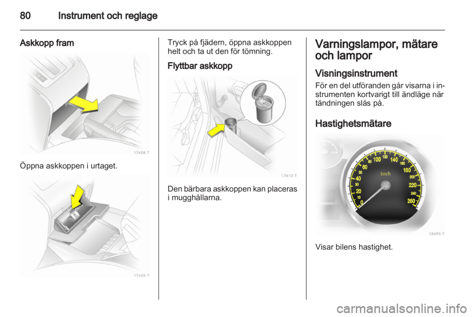 OPEL ZAFIRA 2010  Instruktionsbok 
