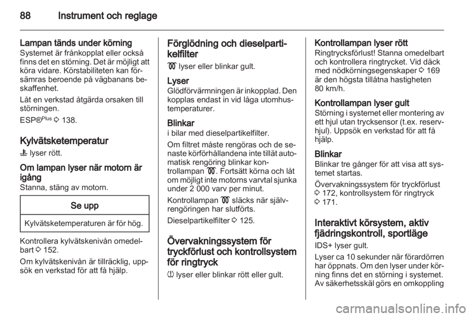 OPEL ZAFIRA 2010  Instruktionsbok 