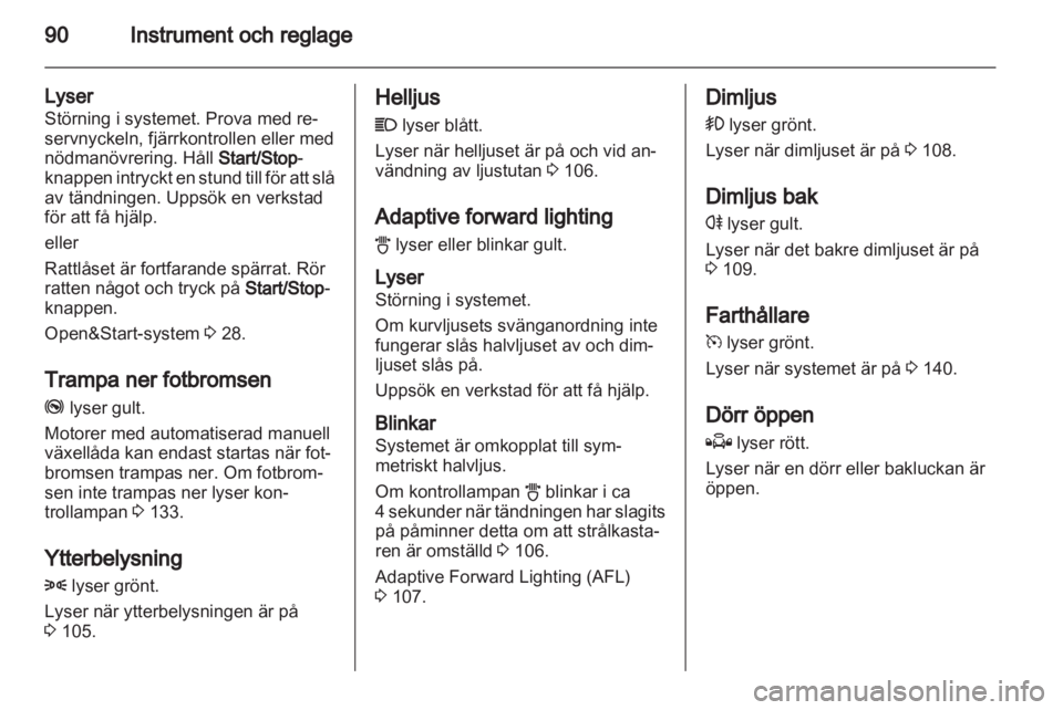OPEL ZAFIRA 2010  Instruktionsbok 