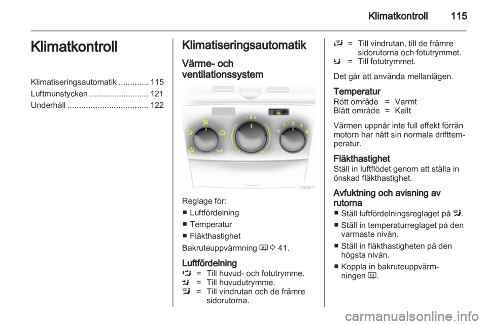 OPEL ZAFIRA 2010.5  Instruktionsbok 
