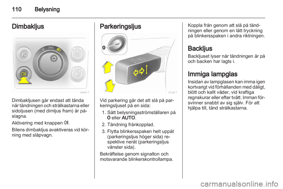 OPEL ZAFIRA 2011  Instruktionsbok 