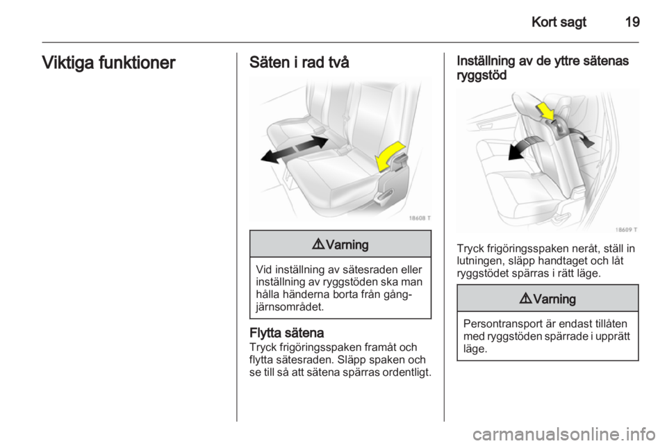 OPEL ZAFIRA 2011  Instruktionsbok 