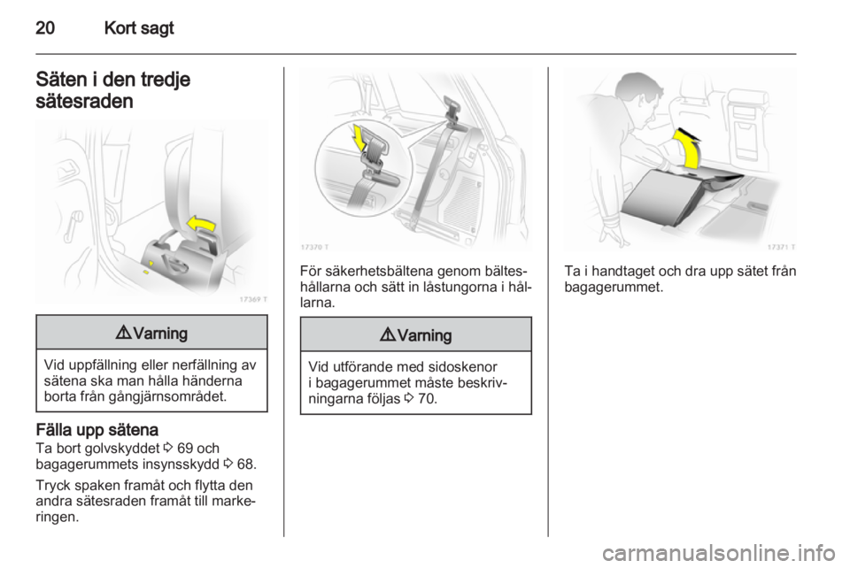 OPEL ZAFIRA 2011  Instruktionsbok 