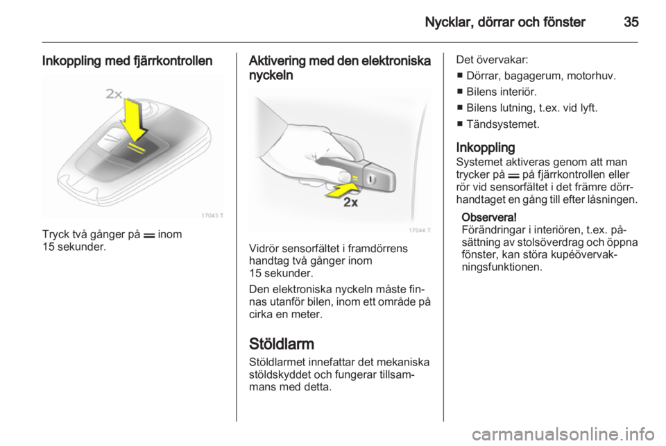 OPEL ZAFIRA 2011  Instruktionsbok 