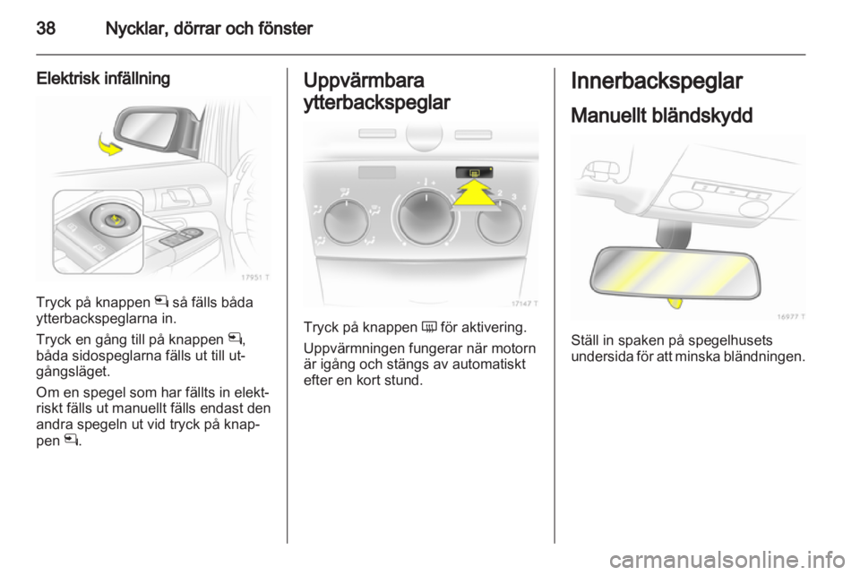 OPEL ZAFIRA 2011  Instruktionsbok 