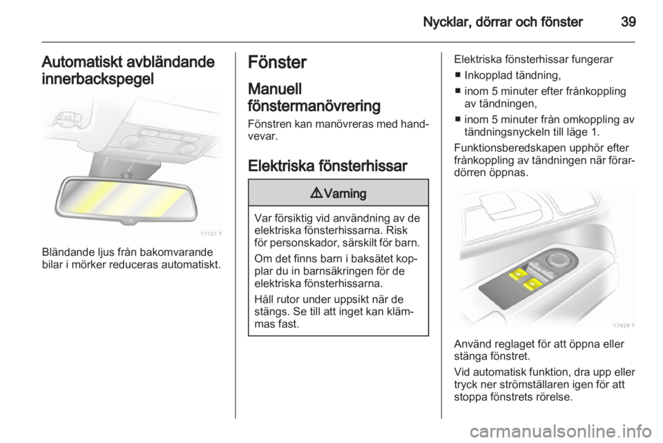OPEL ZAFIRA 2011  Instruktionsbok 