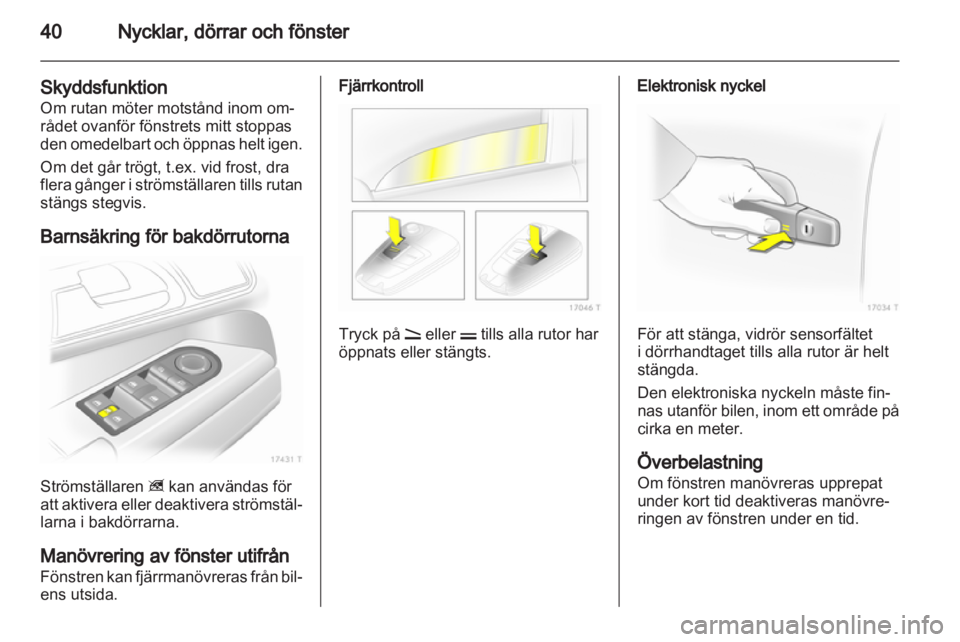 OPEL ZAFIRA 2011  Instruktionsbok 