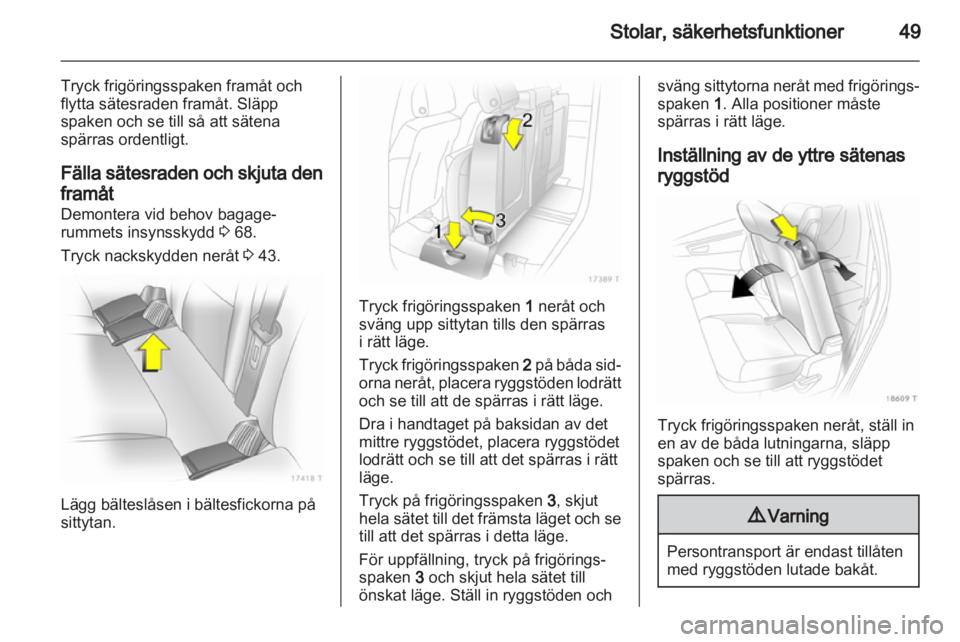 OPEL ZAFIRA 2011  Instruktionsbok 