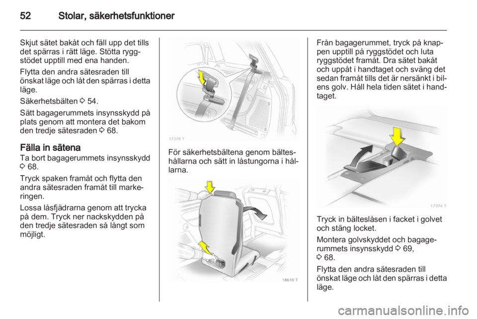 OPEL ZAFIRA 2011  Instruktionsbok 