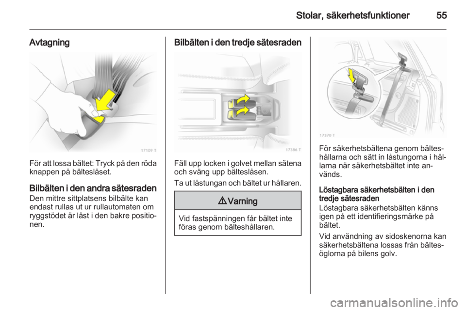 OPEL ZAFIRA 2011  Instruktionsbok 