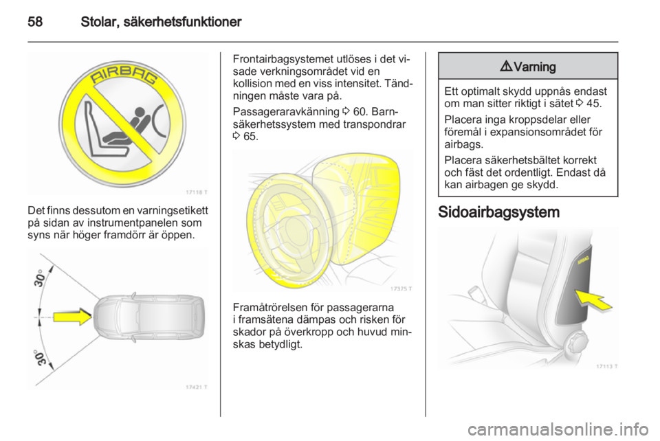 OPEL ZAFIRA 2011  Instruktionsbok 