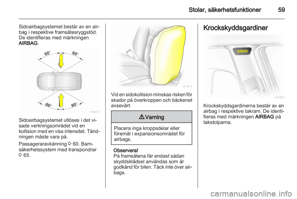 OPEL ZAFIRA 2011  Instruktionsbok 