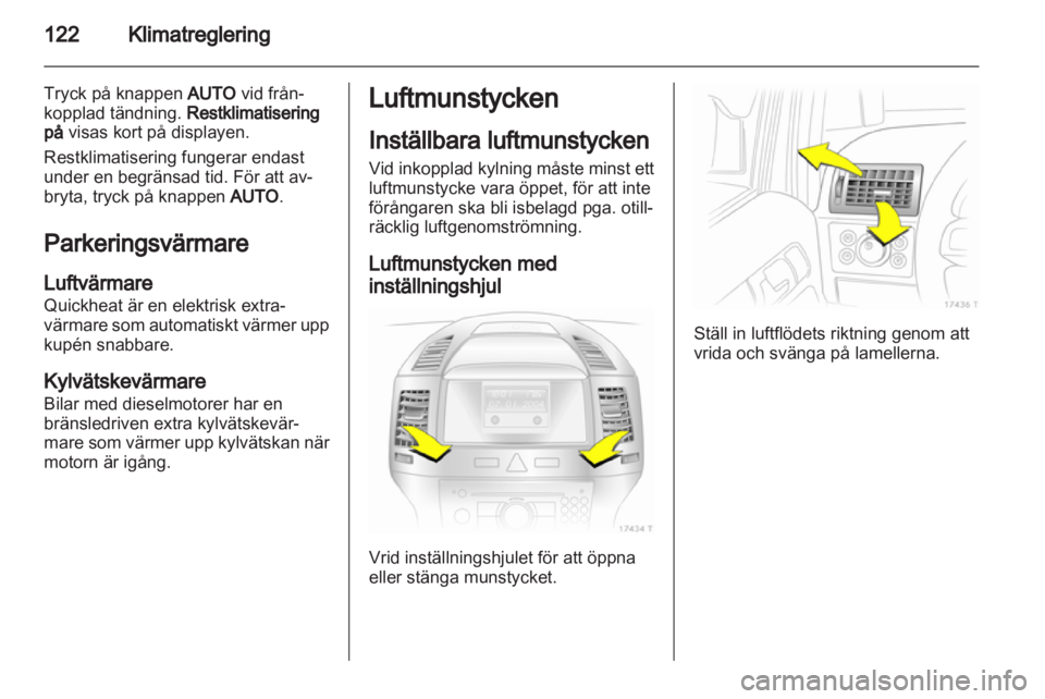 OPEL ZAFIRA 2011.5  Instruktionsbok 