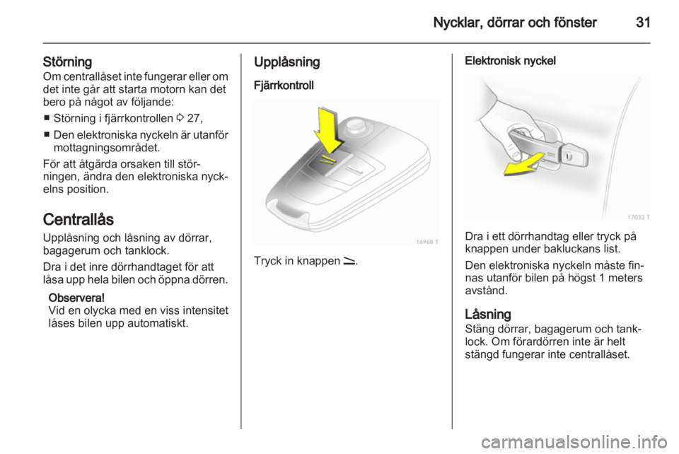 OPEL ZAFIRA 2011.5  Instruktionsbok 