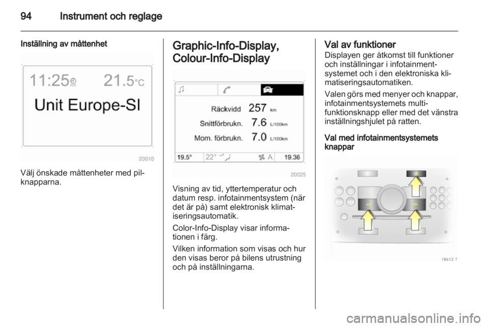 OPEL ZAFIRA 2011.5  Instruktionsbok 