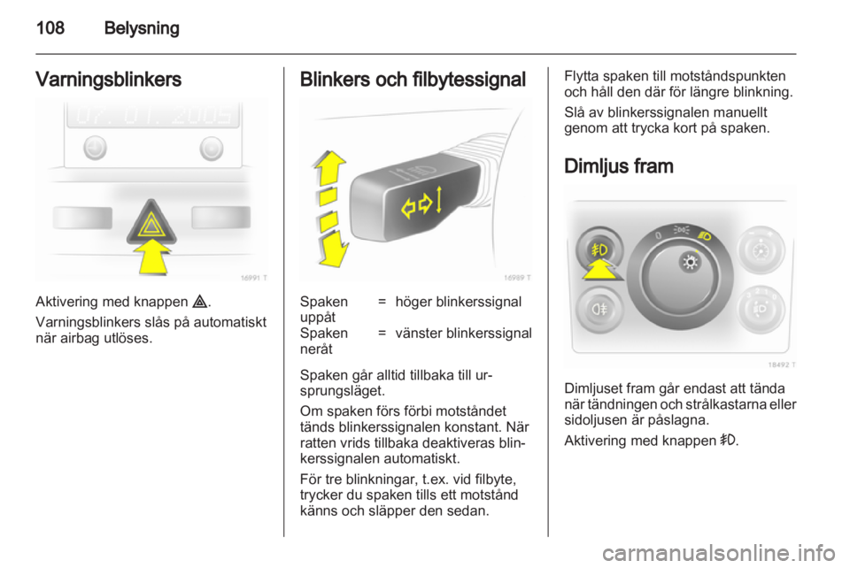 OPEL ZAFIRA 2012  Instruktionsbok 