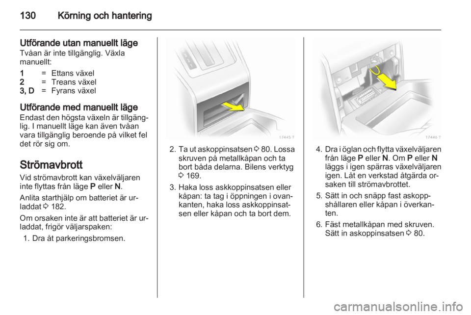 OPEL ZAFIRA 2012  Instruktionsbok 