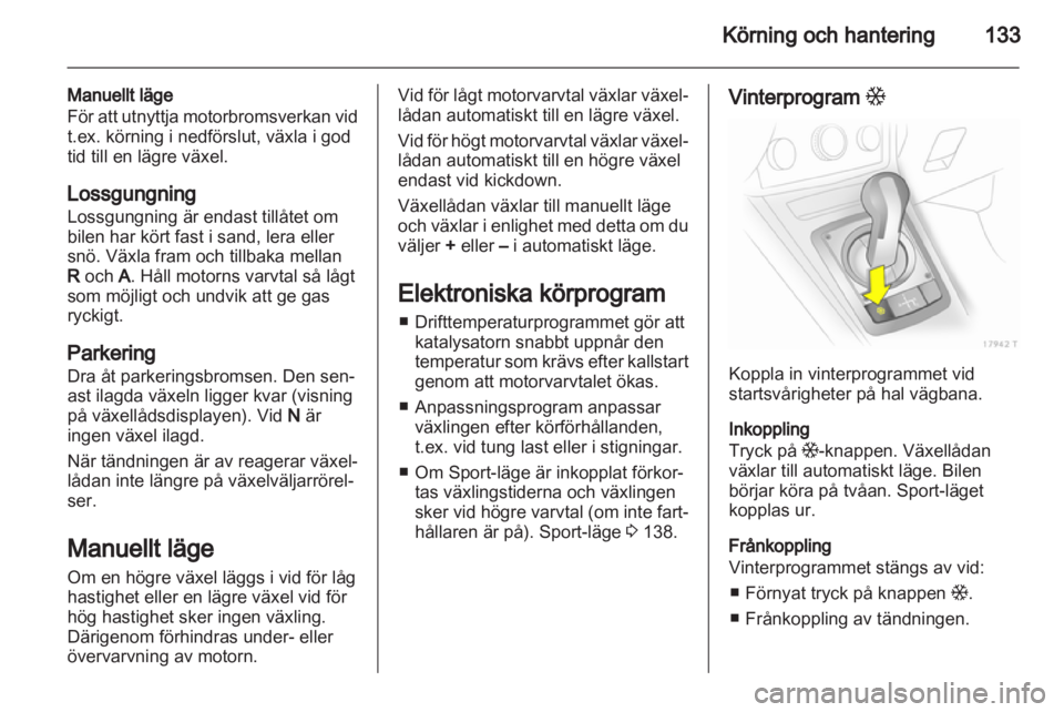 OPEL ZAFIRA 2012  Instruktionsbok 