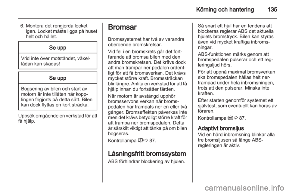 OPEL ZAFIRA 2012  Instruktionsbok 