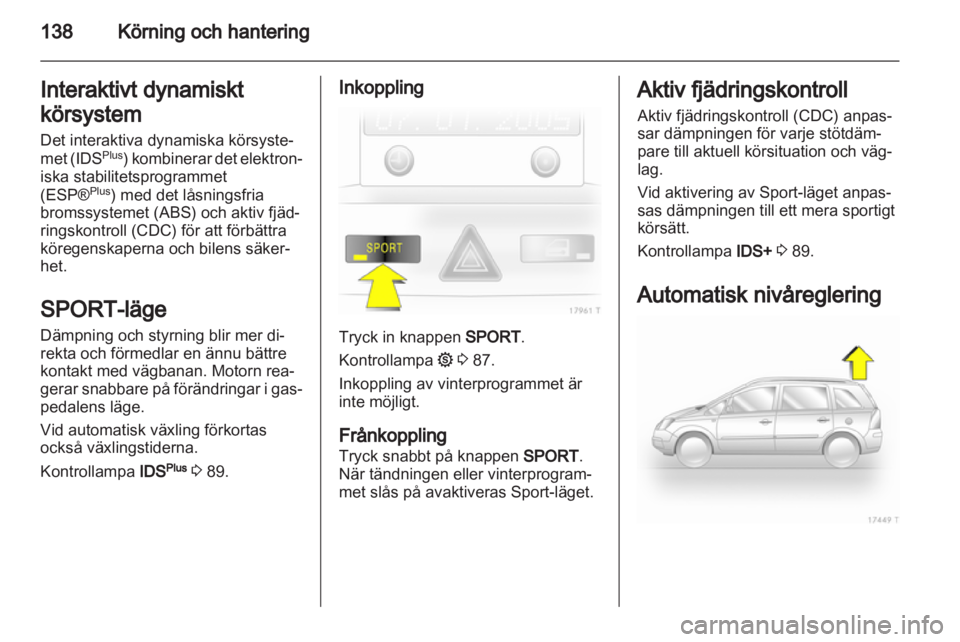OPEL ZAFIRA 2012  Instruktionsbok 