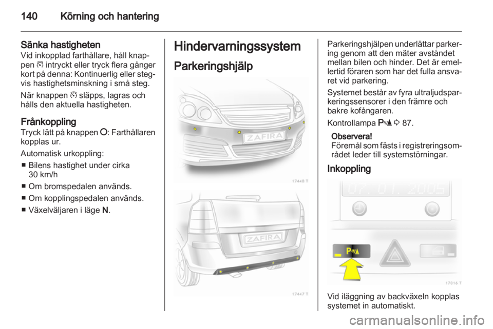 OPEL ZAFIRA 2012  Instruktionsbok 