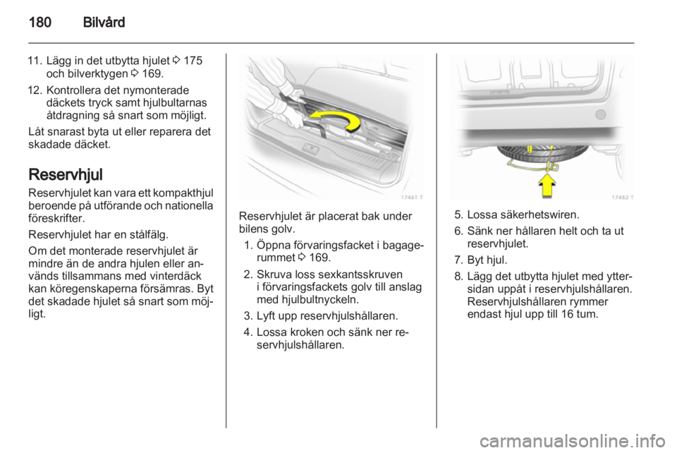 OPEL ZAFIRA 2012  Instruktionsbok 
