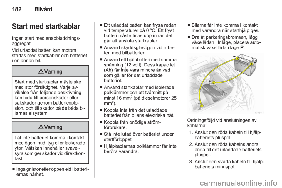 OPEL ZAFIRA 2012  Instruktionsbok 