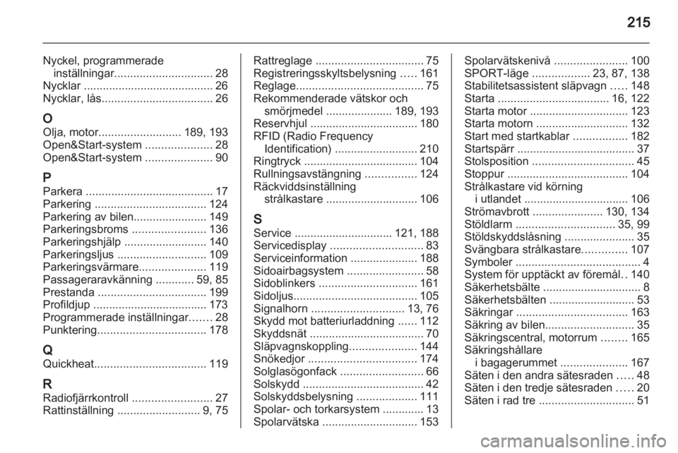 OPEL ZAFIRA 2012  Instruktionsbok 