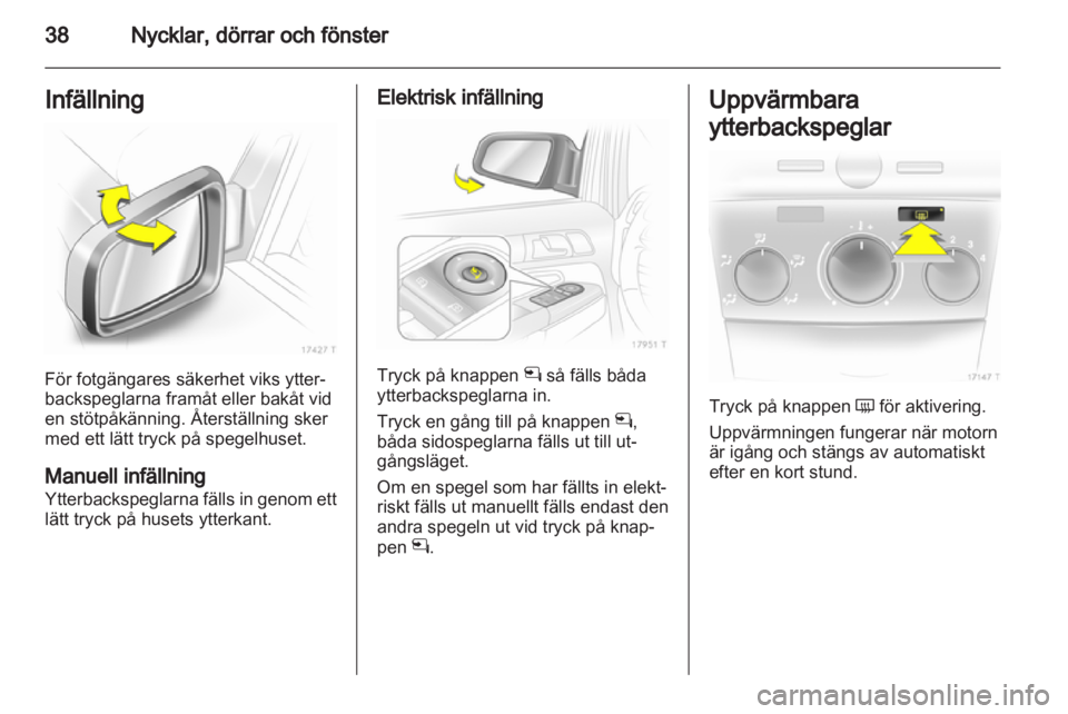 OPEL ZAFIRA 2012  Instruktionsbok 