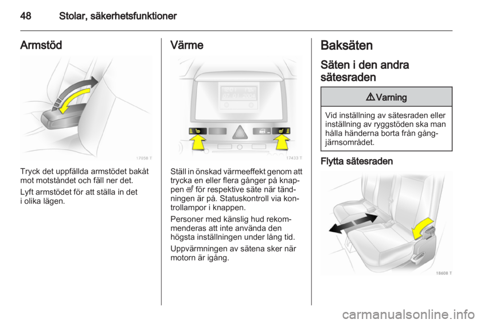 OPEL ZAFIRA 2012  Instruktionsbok 