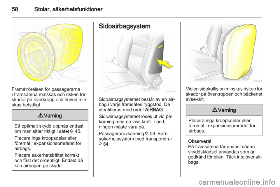 OPEL ZAFIRA 2012  Instruktionsbok 