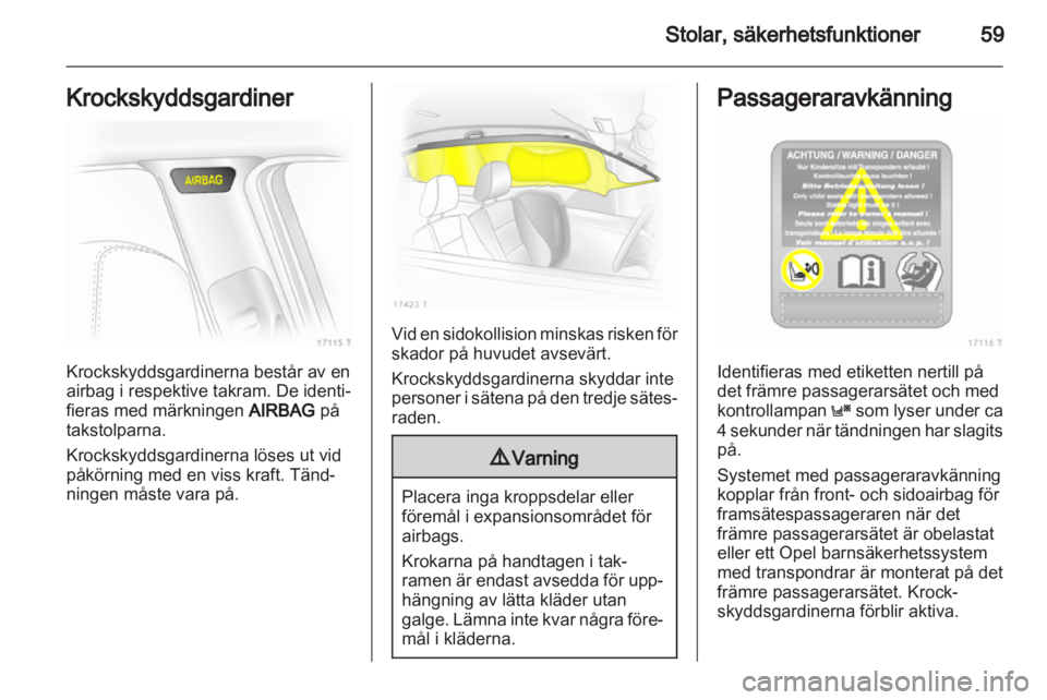 OPEL ZAFIRA 2012  Instruktionsbok 