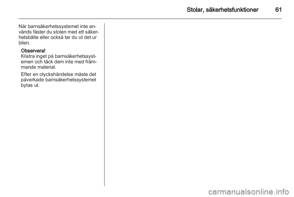 OPEL ZAFIRA 2012  Instruktionsbok 