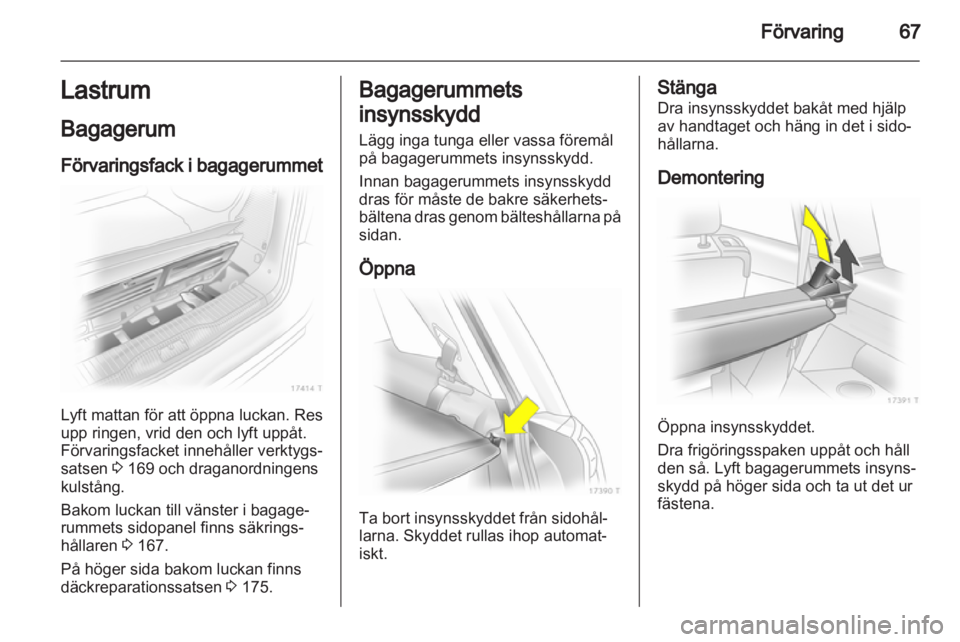 OPEL ZAFIRA 2012  Instruktionsbok 