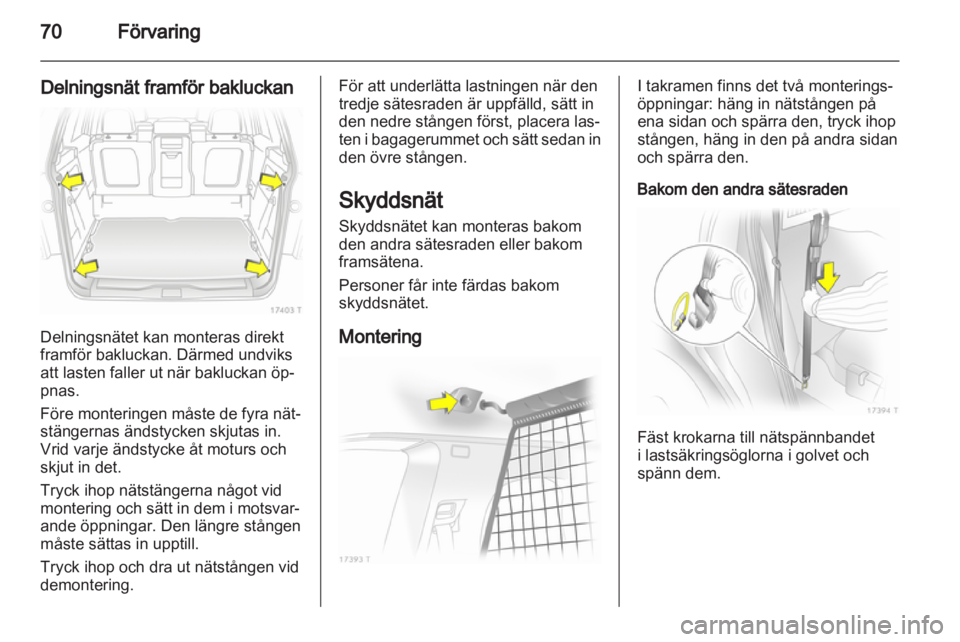 OPEL ZAFIRA 2012  Instruktionsbok 