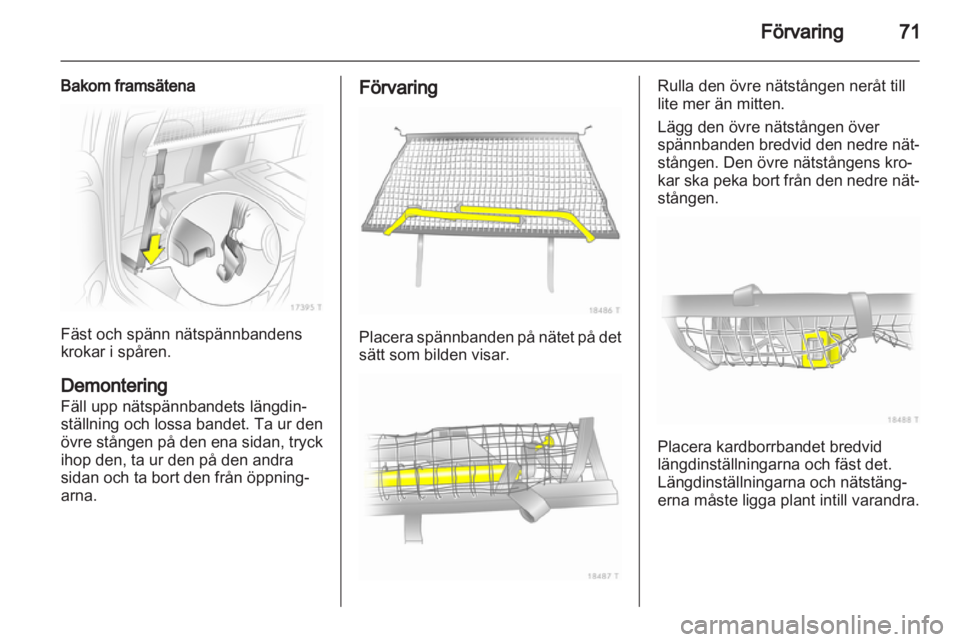 OPEL ZAFIRA 2012  Instruktionsbok 