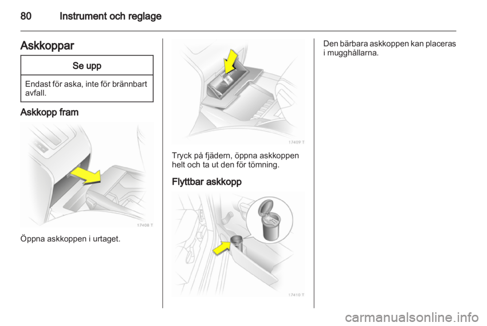 OPEL ZAFIRA 2012  Instruktionsbok 