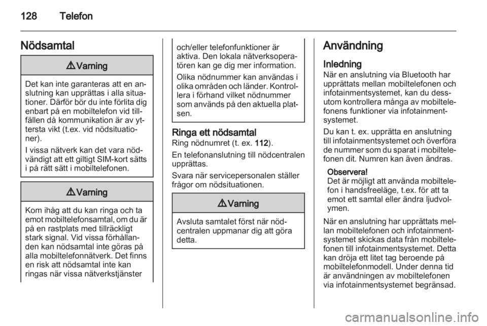 OPEL ZAFIRA C 2013  Handbok för infotainmentsystem 