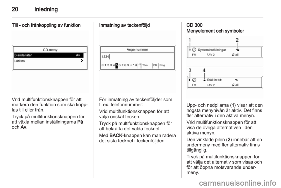 OPEL ZAFIRA C 2013  Handbok för infotainmentsystem 