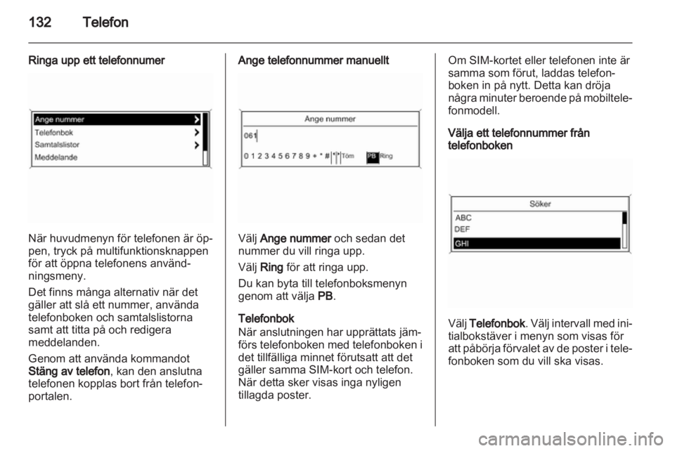 OPEL ZAFIRA C 2013.5  Handbok för infotainmentsystem 