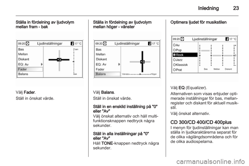 OPEL ZAFIRA C 2013.5  Handbok för infotainmentsystem 
