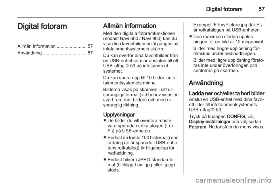 OPEL ZAFIRA C 2013.5  Handbok för infotainmentsystem 