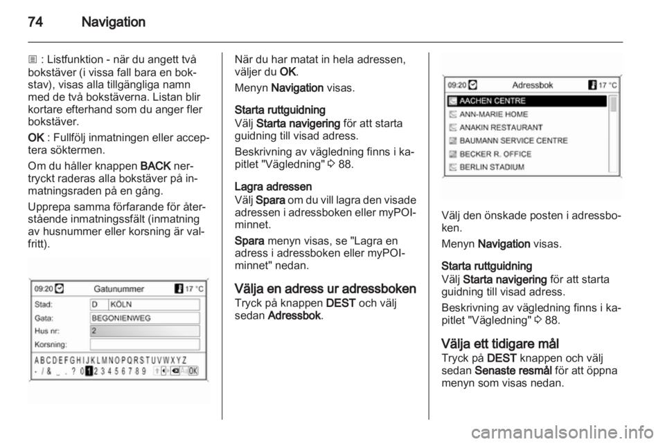 OPEL ZAFIRA C 2013.5  Handbok för infotainmentsystem 