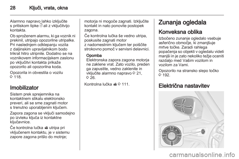 OPEL ZAFIRA TOURER 2012  Uporabniški priročnik 