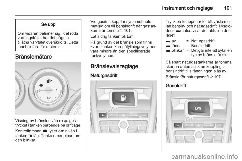 OPEL ZAFIRA TOURER 2013  Instruktionsbok 